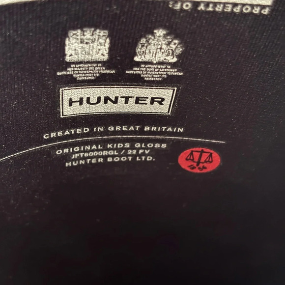 Hunter Original Tall High Gloss Rain Boots in Navy - Picture 9 of 9